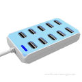 USB fast charger with 10 ports fast charging speed